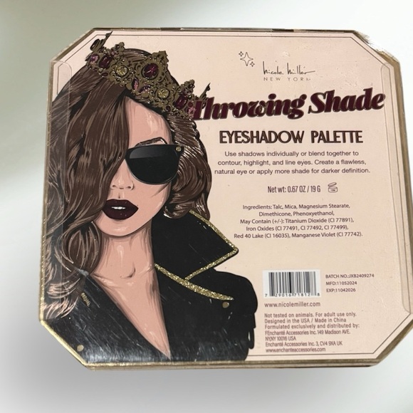 Nicole Miller Eyeshadow Palette with Neutral and Bold Shades NIB - Picture 3 of 3